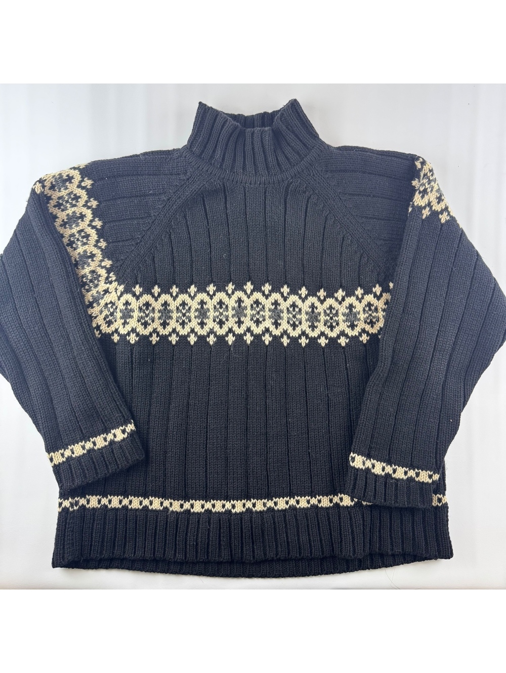 Vintage Tommy Hilfiger 100% Merino Wool Fair Isle Sweater XL - Unisex